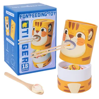 Grenzüberschreitendes Neuheiten-Kinder-Lernspielzeug, Fütterungsspiel, kognitives Spiel, Kindergarten, Training der Feinmotorik und logischen Denkfähigkeit