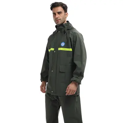 Thickened raincoat and pants set