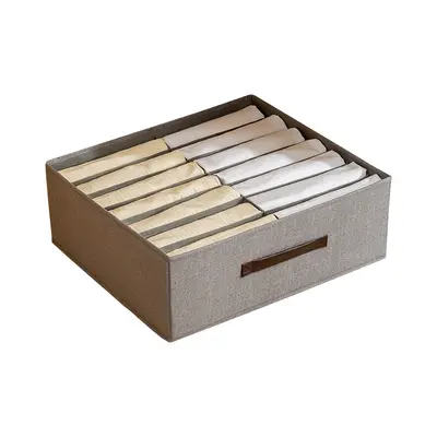 Double-row clothing storage box with compartmented drawers, Japanese style