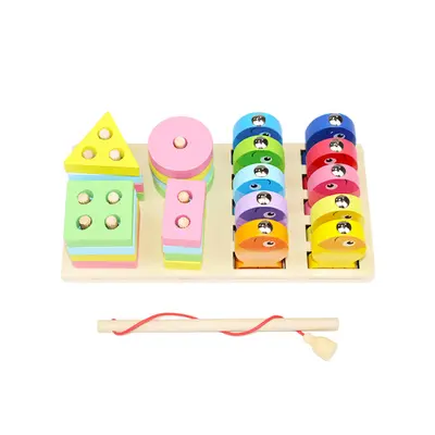 Wooden Fruit Bead Stringing Toy, Montessori Early Education for Toddlers - 9