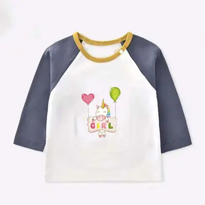 Cute Unicorn Heat Transfer In Stock Children's Clothing Heat Transfer Logo Iron-On Printing Patch Offset Heat Transfer Sticker Wholesale