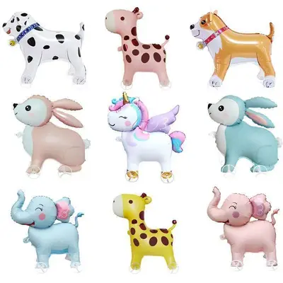Walking Animal Balloon with Wheels, Inflatable Kids Toy