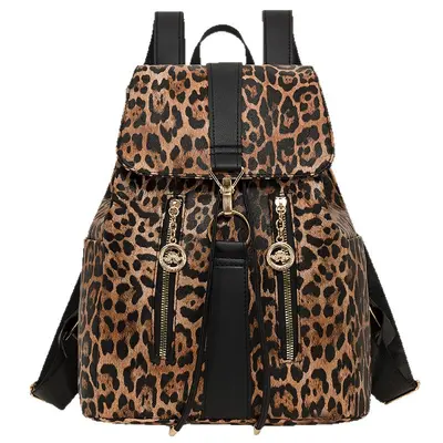 Leichter Leopardenmuster-Rucksack, zweifach nutzbar, Retro-Stil - 5
