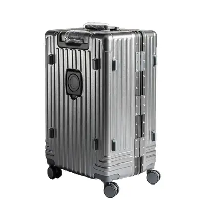 24 Inch Aluminum Frame Wheeled Luggage, Large Capacity, With Cup Holder - 5