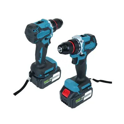 13mm impact electric drill screwdriver set home small electric drill rechargeable multi-function lithium battery two-speed drill