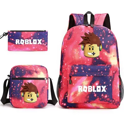Roblox Themed Student Backpack with 3-Piece Pencil Case Set - 11