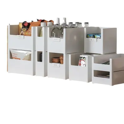 Aufbewahrungsbox mit senkrechter Öffnung, stapelbar
