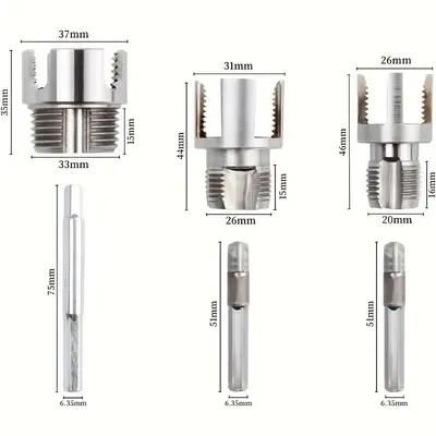 High-Carbon Steel Pipe Threader Set for 1/4, 3/8 and 1 Inch Water Pipe and PPR