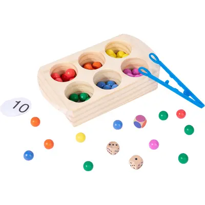Farberkennungs-Sortierbox mit Perlen-Greifspiel