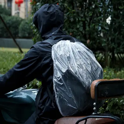 Disposable Backpack Rain Cover, Waterproof, Thickened