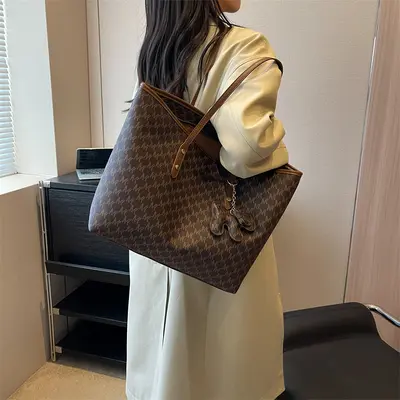Women's 2026 Large Capacity Tote Bag with Single Shoulder Strap - 3