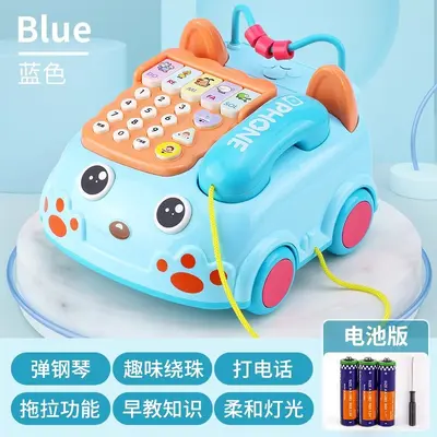 Simulated Landline Phone Toy for Toddlers, Educational - 10