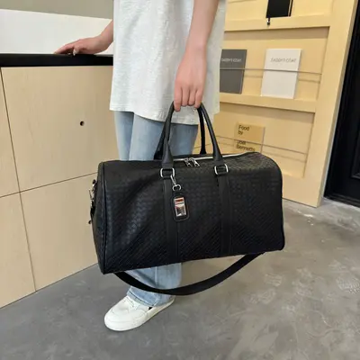 PU leather travel bag, large capacity