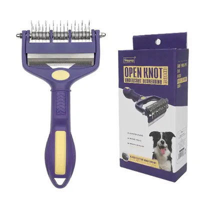 Cat and Dog Comb for Detangling and Removing Loose Undercoat - 13