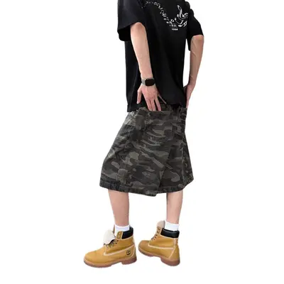Camouflage-Shorts, locker geschnitten, für Herren und Damen