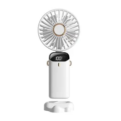 USB Handheld Mini Fan with Digital Display, Foldable - 6