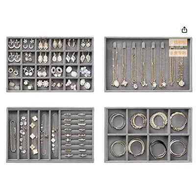Grenzüberschreitender Hot-Sale-Schmuckkasten-Set in Übergröße, Schmuck-Schmuck-Accessoires-Kombinationsset, Display- und Aufbewahrungsring-Ohrstecker - 7