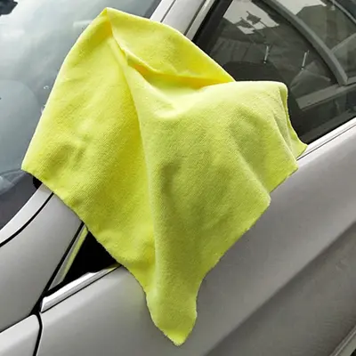 300 GSM Microfiber Car Drying and Polishing Towel, Heat-Cut Edge - 10