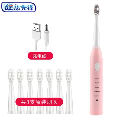 Jianpai Sonic Electric Toothbrush Rechargeable with 11 Brush Heads - 12