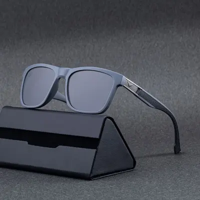 New Fashion Square Frame Polarized Sunglasses Men's Personalized Trendy Premium Outdoor Fishing UV Protection Men's Sunglasses Cross-border