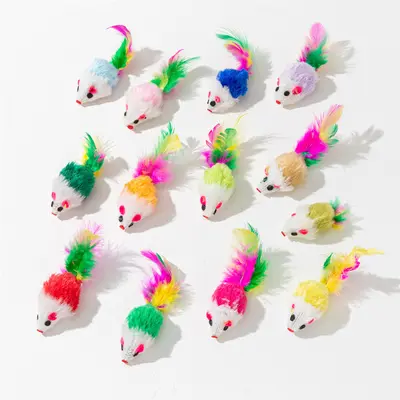 Cat Toy Set with Plush Mouse, Bite Resistant, Includes Catnip