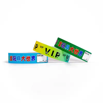 Disposable DuPont Paper Wristbands, Waterproof and Tear-Resistant