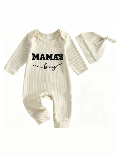 Newborn Triangle Romper 2-Piece Set, Short Sleeve Baby Bodysuit