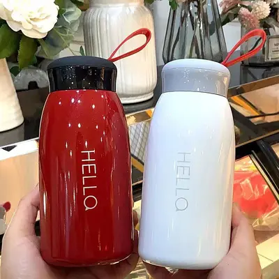 Halo Termos Bardak Paslanmaz Çelik Seyahat Bardağı, Taşınabilir Mini 2'li - 1