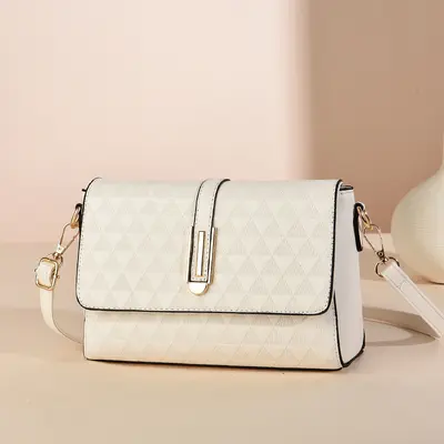 Middle-Aged Mom Crossbody Bag, Korean Style Simple Shoulder Bag - 12