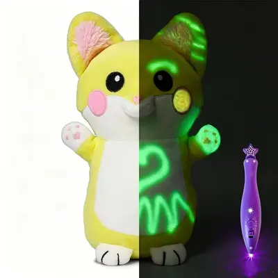 TK GlowBabies Işıklı Peluş Oyuncak, Parlak Boyama Figür, Çocuklar İçin
