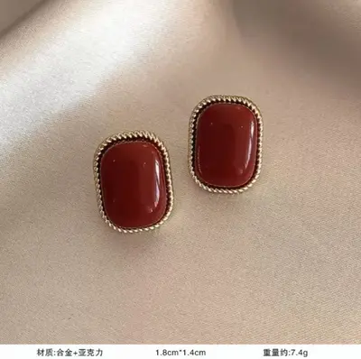 抖音同款韩版珍珠花朵耳钉女轻奢高级感小众百搭耳环优雅爆款耳饰 - 8