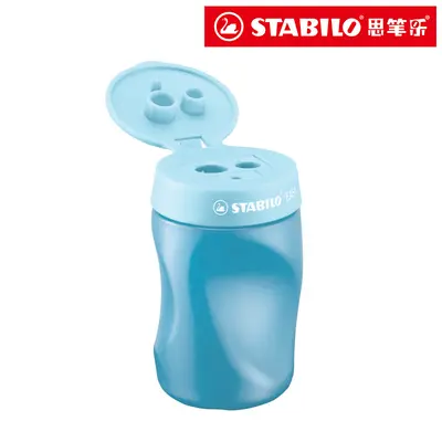 STABILO 4502 Professioneller Dreilochspitzer für Kohlestifte und dicke Stifte