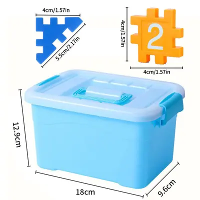 Building blocks toy house puzzle for ages 3-6