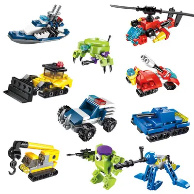 Boxed Small Particle Building Blocks, Car Assembly Set for Kids - 7