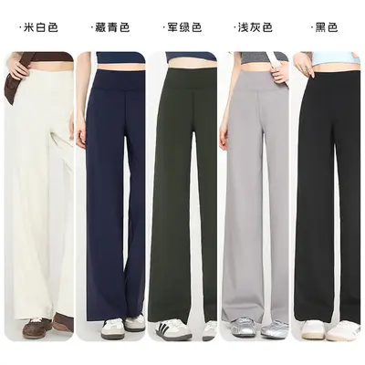 Navy Blue Micro-Flare Yoga Pants for Women, High Waist, Quick-Dry - 3