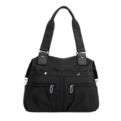 Women's Large Capacity Canvas Tote Bag, Lightweight Single-Shoulder Office Bag - 5