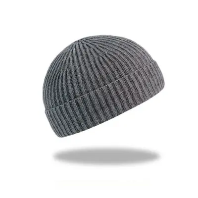 Herren Strickmütze, kurz, helmtauglich, einfarbig, warm - 8