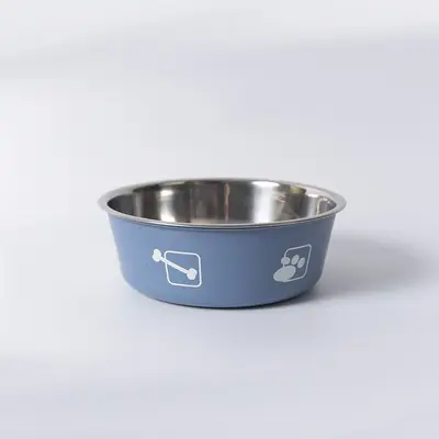 Paslanmaz Çelik Çift Katmanlı Köpek ve Kedi Kasesi Kaymaz Darbeye Dayanıklı - 9