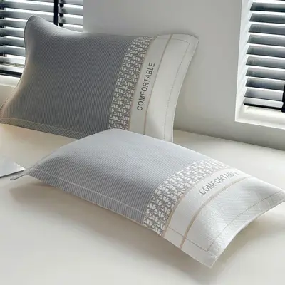 Pure Cotton Gauze Pillowcase, Set of 2, Protects Against Hair Oil - 3