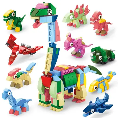 Children's Jurassic Dinosaur Building Blocks Set - 6