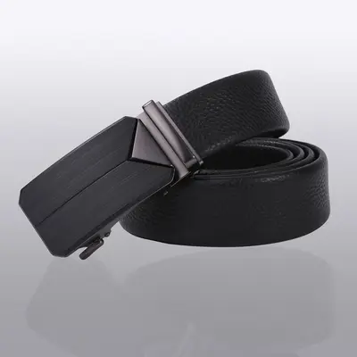 Çapraz Sınır Deri Kemer Erkek Gerçek Deri Kemer Çinko Alaşımlı Otomatik Toka Bel Kemeri Moda Kemeri Erkek Yüksek Kalite Hissi - 3