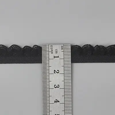 1,5 cm Elastik Dantel, Deniz Kabuğu Çiçek Kenarlı Kadın İç Çamaşırı Bandı - 8