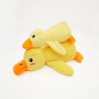 Plush Duck Dog Toy, Durable Chew Toy with Squeaker - 6