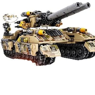 Military Tank and Fighter Jet Building Block Set, Mini Bricks for Kids - 5
