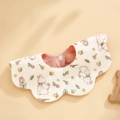 Waterproof Baby Bib, 360 Degree, Double-Sided, Class A Gauze - 9