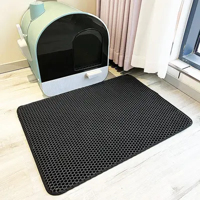 双层eva加厚猫砂垫防带出高效滤控砂垫防水防滑eva宠物猫垫子厂家 - 9