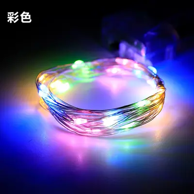 USB bakır tel LED peri ışığı, pil kutulu Noel dekorasyon ışığı - 7