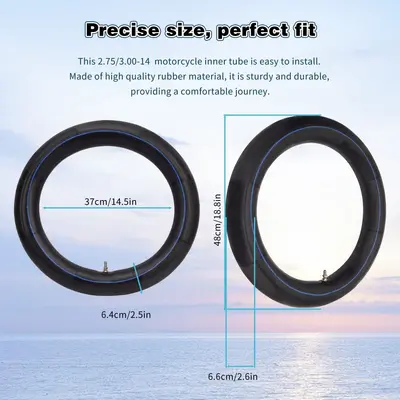 Off-Road Motorcycle Inner Tube 2.75/3.00-14 KLX, 90/100-14 Inch, Thickened Straight Valve