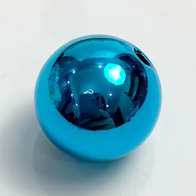 Acrylic Gold and Silver Round Beads, Colorfast DIY Jewelry Supplies - 12
