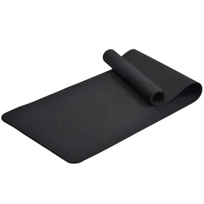 Einsteiger-Yogamatte aus TPE, 6 mm, monochrom, mit Unterstützung - 9